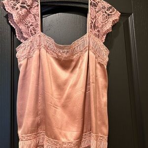 Silk top DKNY -blush color.